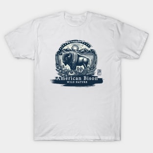 American Bison - WILD NATURE - BISON -14 T-Shirt